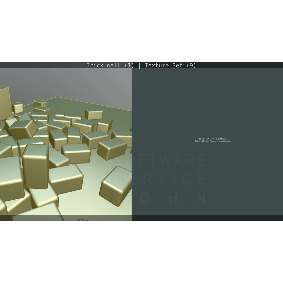 Brick Wall 3D Model – Seamless PBR Texture Set, FBX, OBJ - View 206