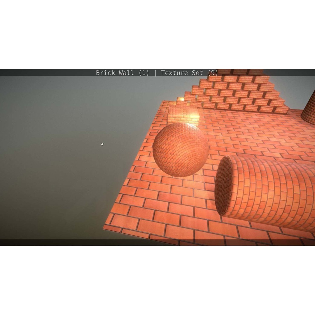 Brick Wall 3D Model – Seamless PBR Texture Set, FBX, OBJ - View 22