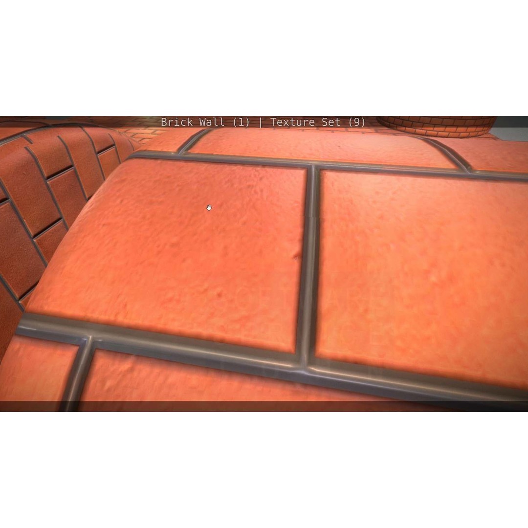 Brick Wall 3D Model – Seamless PBR Texture Set, FBX, OBJ - View 40