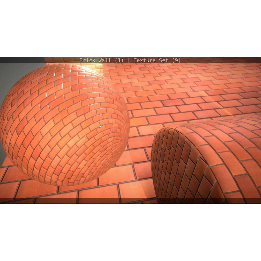 Brick Wall 3D Model – Seamless PBR Texture Set, FBX, OBJ - View 41
