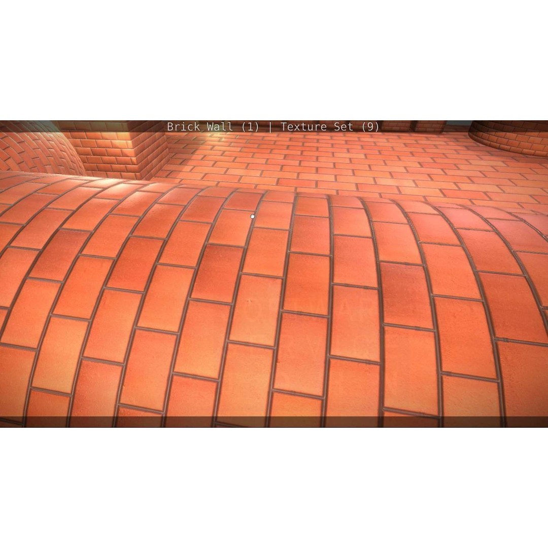 Brick Wall 3D Model – Seamless PBR Texture Set, FBX, OBJ - View 47