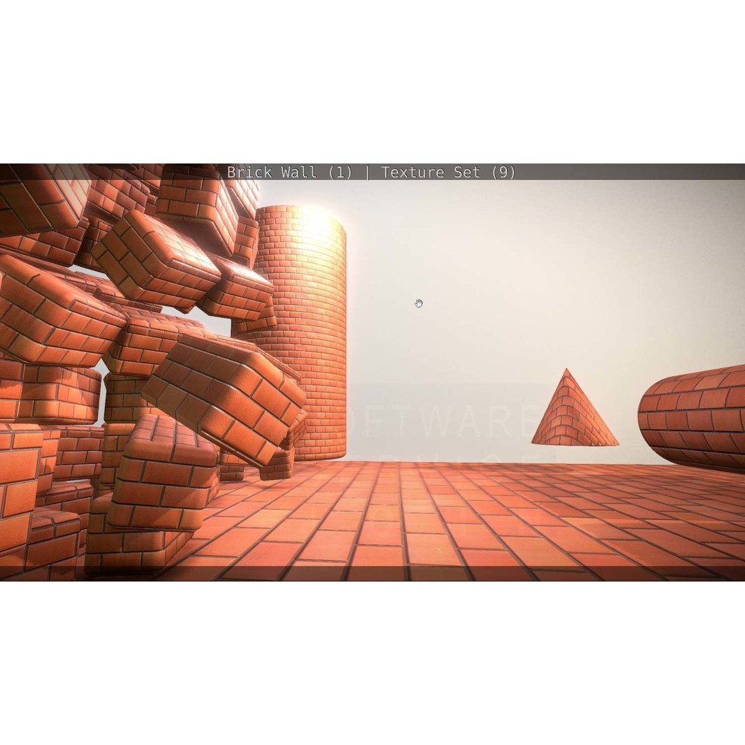 Brick Wall 3D Model – Seamless PBR Texture Set, FBX, OBJ - View 6