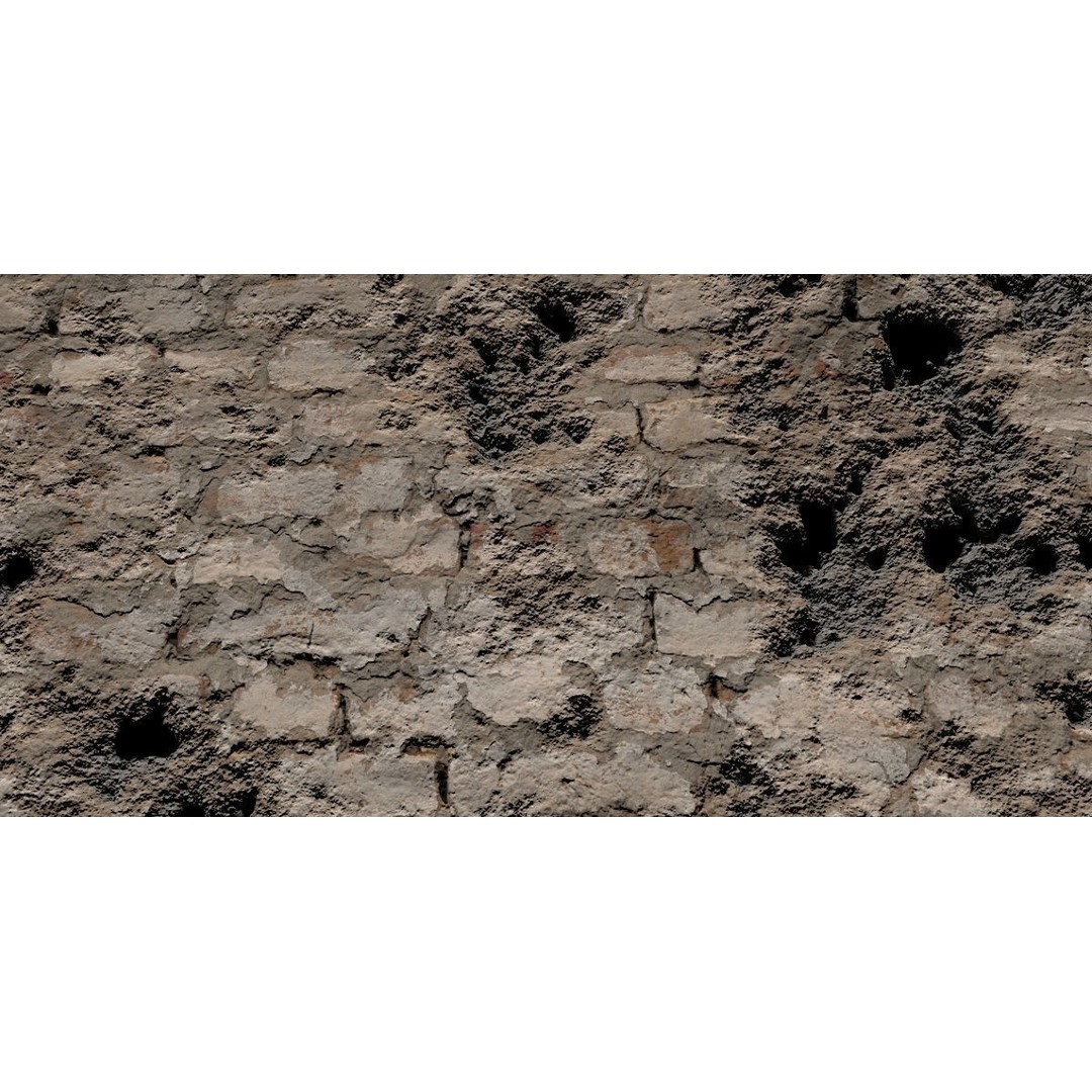 Wall PBR Texture Pack 3D Model – High-Quality Textures for Game Design - View 10