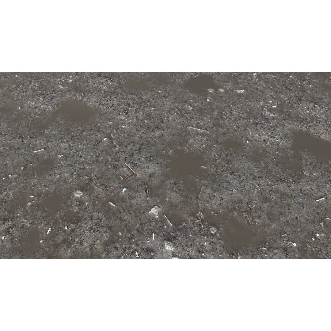 Dirt Terrain 3D Model – PBR Textures for Natural Environments, FBX - View 10