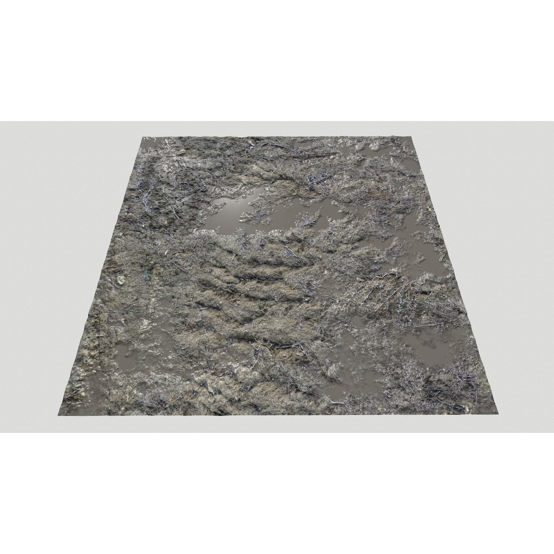 Dirt Terrain 3D Model – PBR Textures for Natural Environments, FBX - View 13