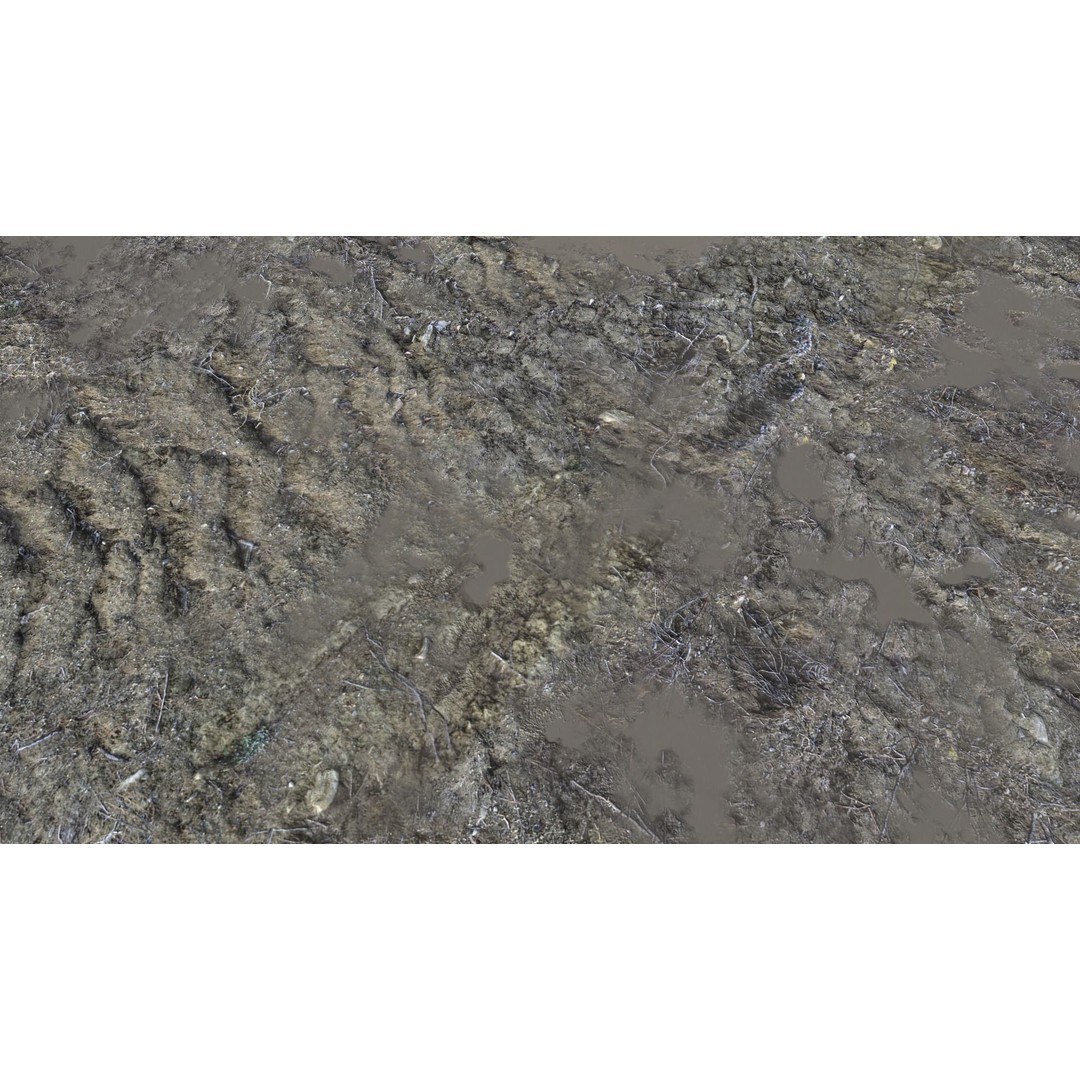 Dirt Terrain 3D Model – PBR Textures for Natural Environments, FBX - View 4