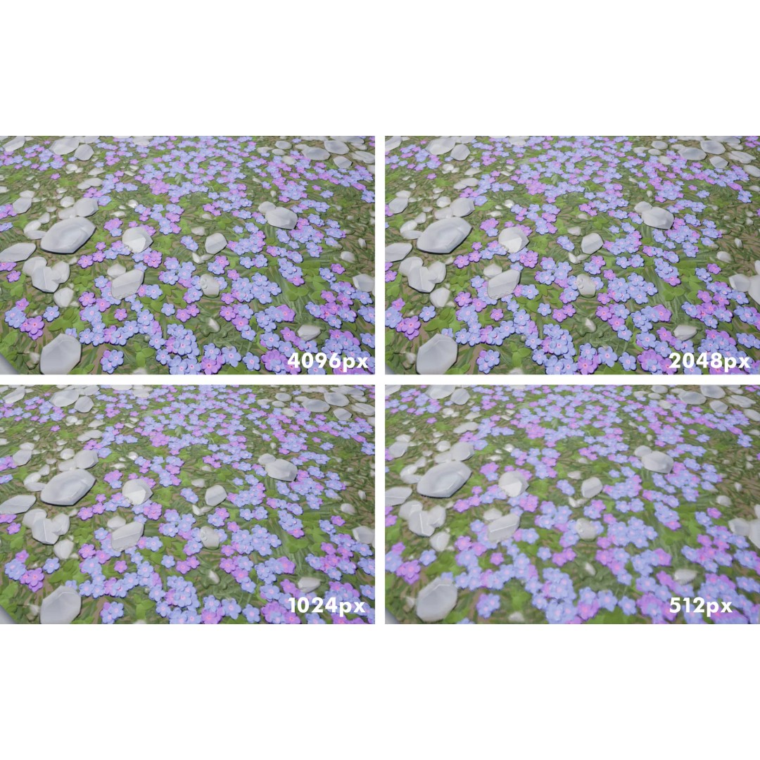 Stylized Ground Materials 3D Model – PBR Textures for Unreal Engine - View 19