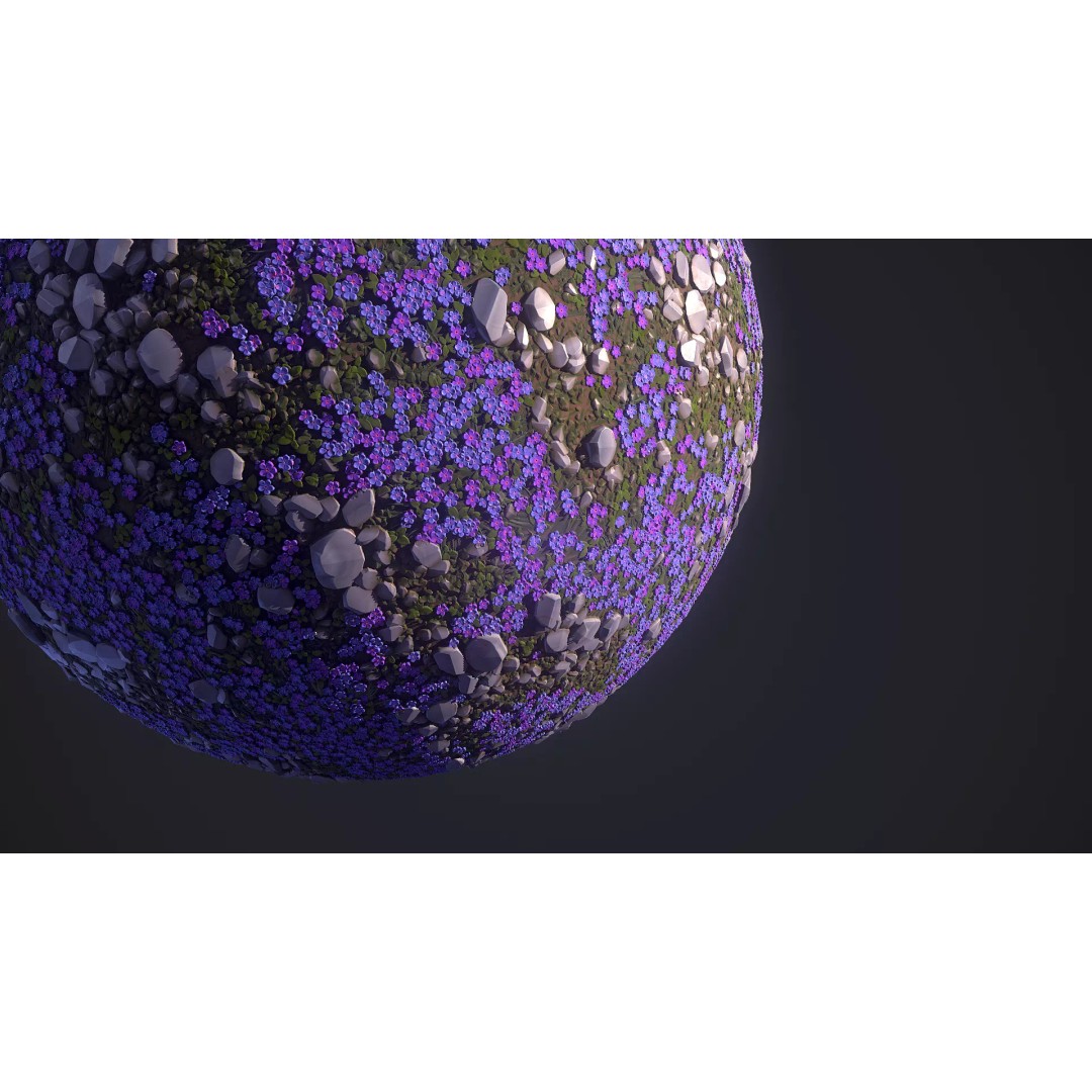 Stylized Ground Materials 3D Model – PBR Textures for Unreal Engine - View 4