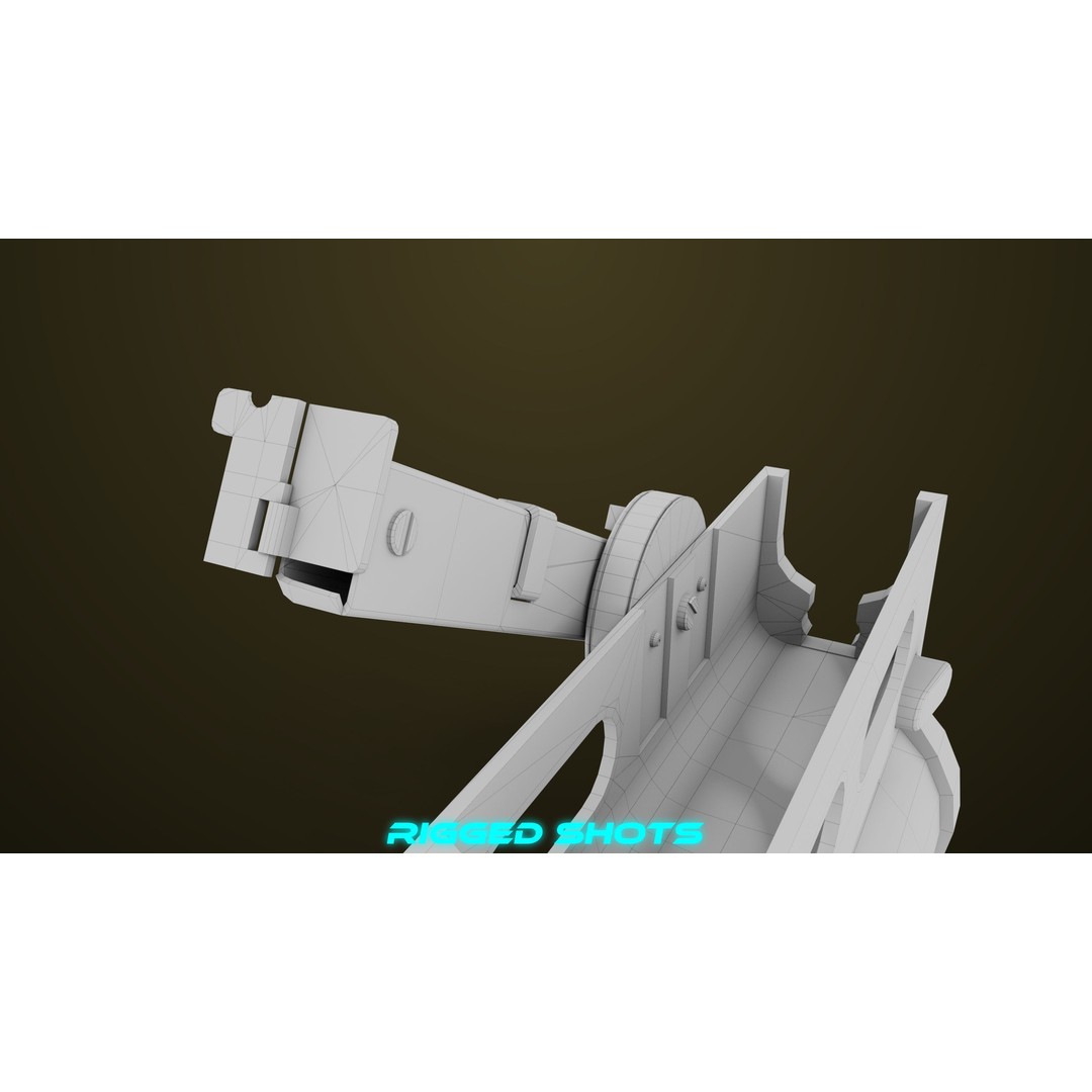 Light Machine Gun 3D Model – Low Poly PBR Game Asset, FBX, Unity, UE - View 102