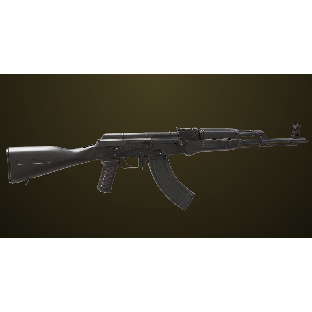 Light Machine Gun 3D Model – Low Poly PBR Game Asset, FBX, Unity, UE - View 23