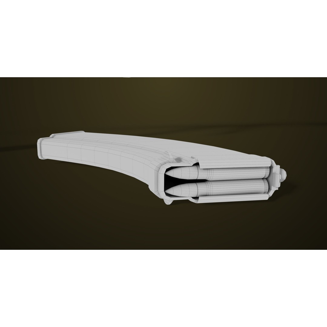 Light Machine Gun 3D Model – Low Poly PBR Game Asset, FBX, Unity, UE - View 76