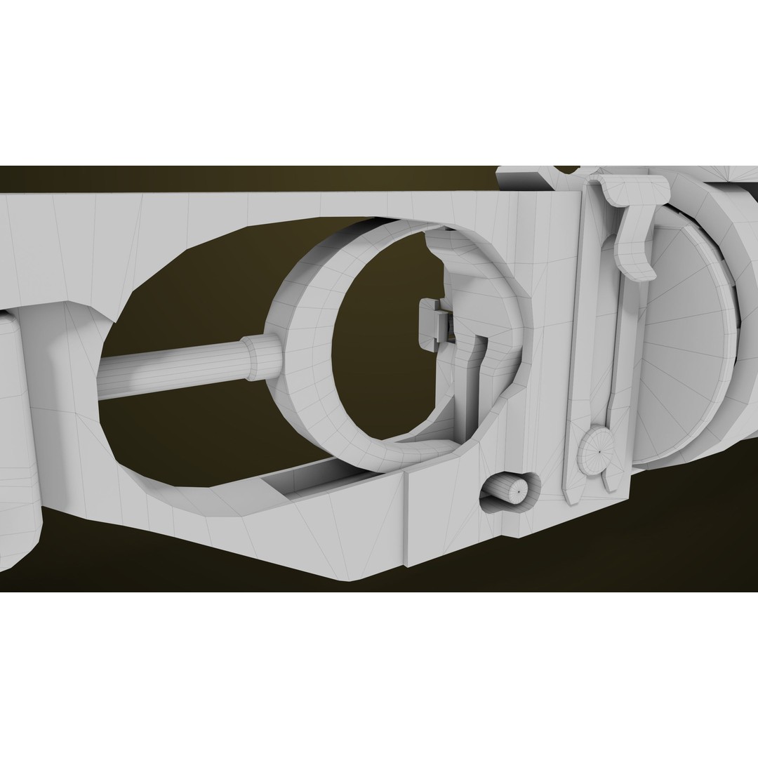 Light Machine Gun 3D Model – Low Poly PBR Game Asset, FBX, Unity, UE - View 95