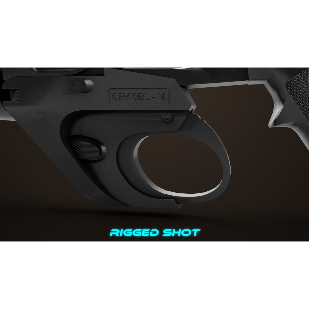 Grenade Launcher 3D Model – Low Poly PBR Game Asset, FBX - View 10