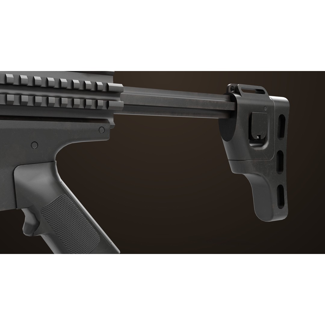 Grenade Launcher 3D Model – Low Poly PBR Game Asset, FBX - View 22