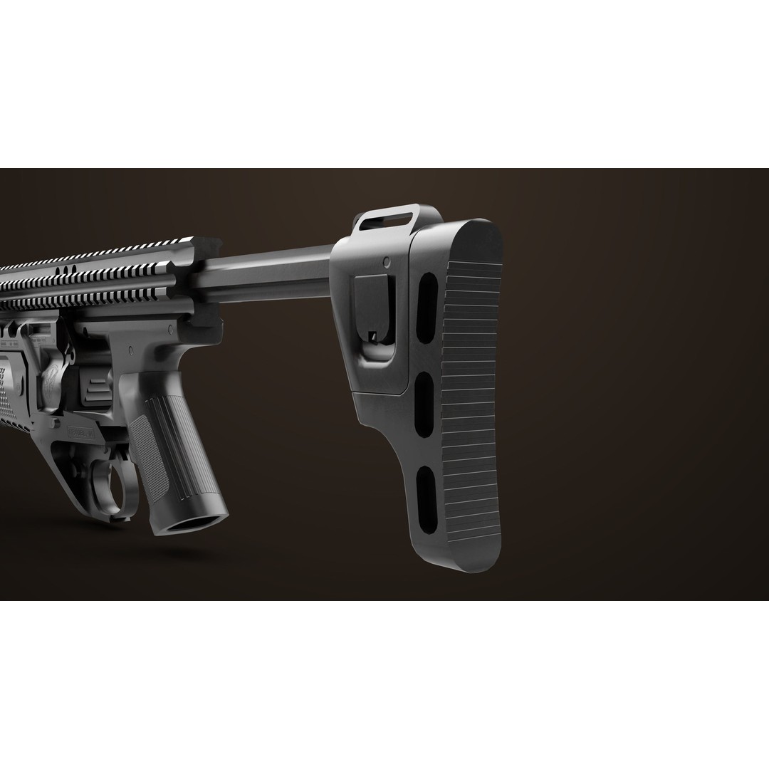 Grenade Launcher 3D Model – Low Poly PBR Game Asset, FBX - View 23