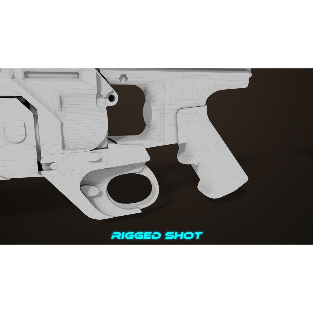 Grenade Launcher 3D Model – Low Poly PBR Game Asset, FBX - View 47
