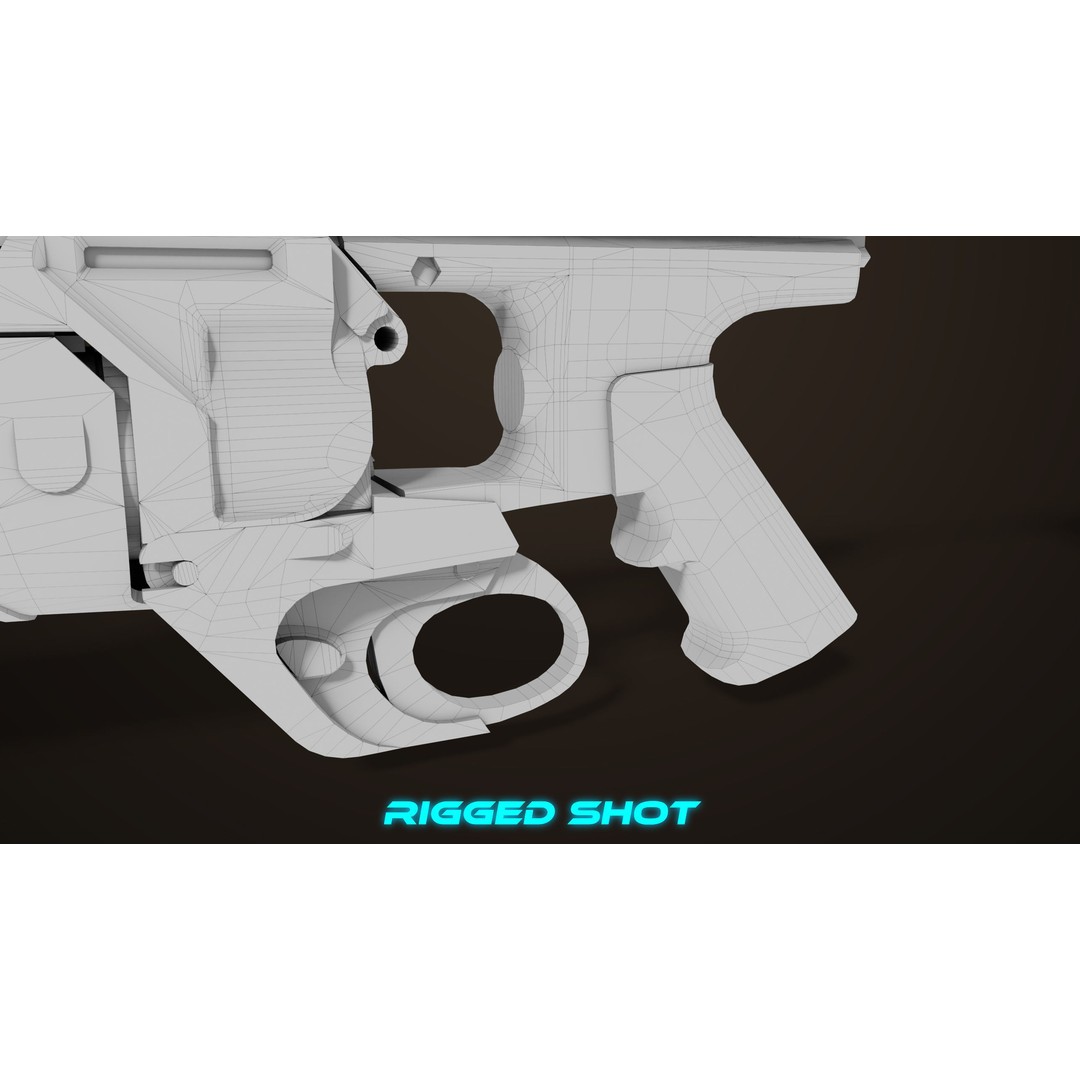Grenade Launcher 3D Model – Low Poly PBR Game Asset, FBX - View 48