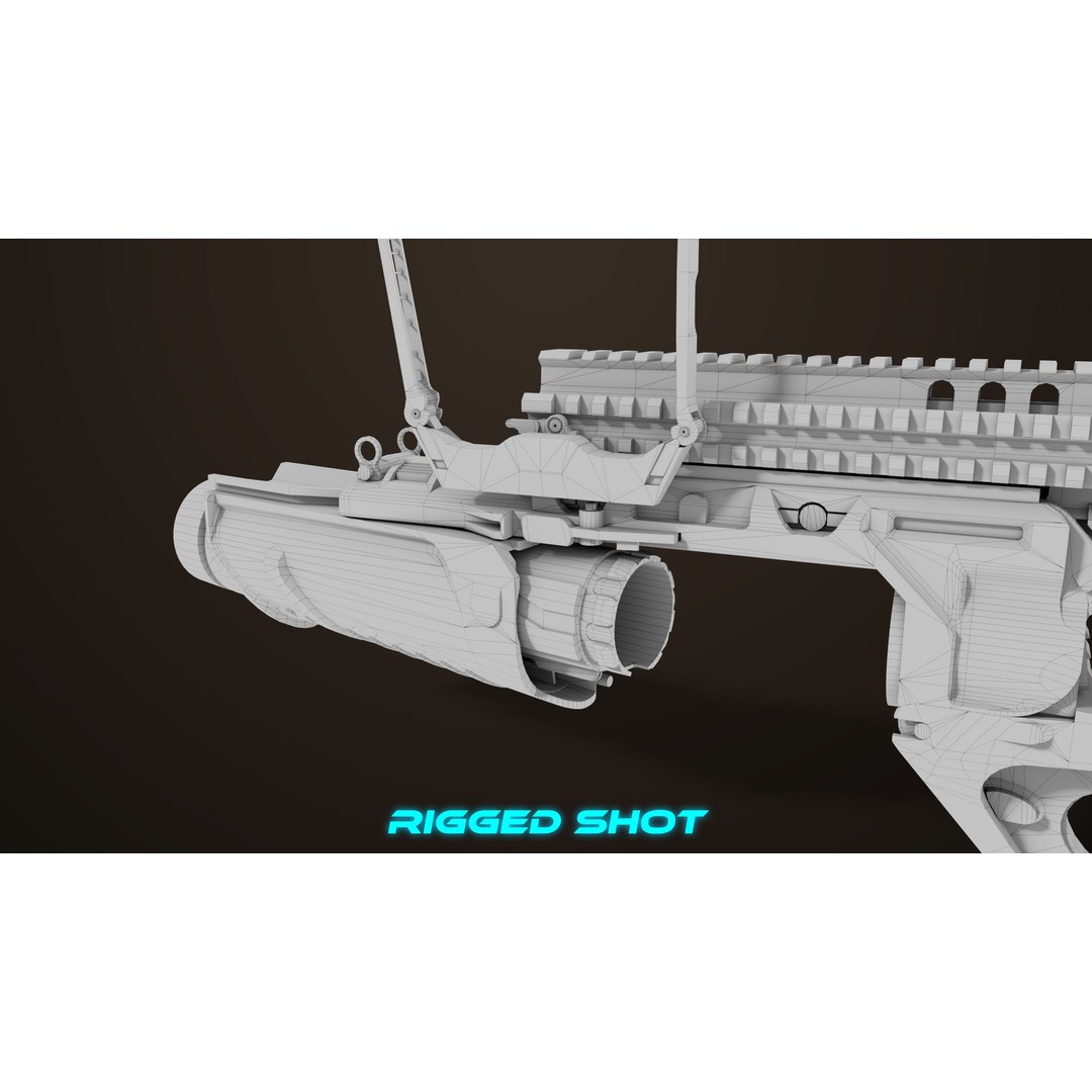 Grenade Launcher 3D Model – Low Poly PBR Game Asset, FBX - View 55