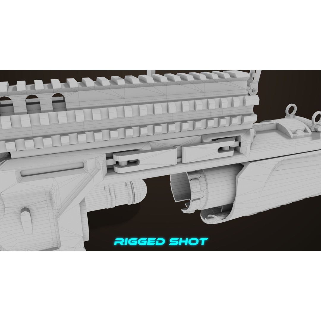 Grenade Launcher 3D Model – Low Poly PBR Game Asset, FBX - View 58