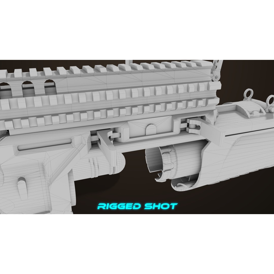 Grenade Launcher 3D Model – Low Poly PBR Game Asset, FBX - View 59