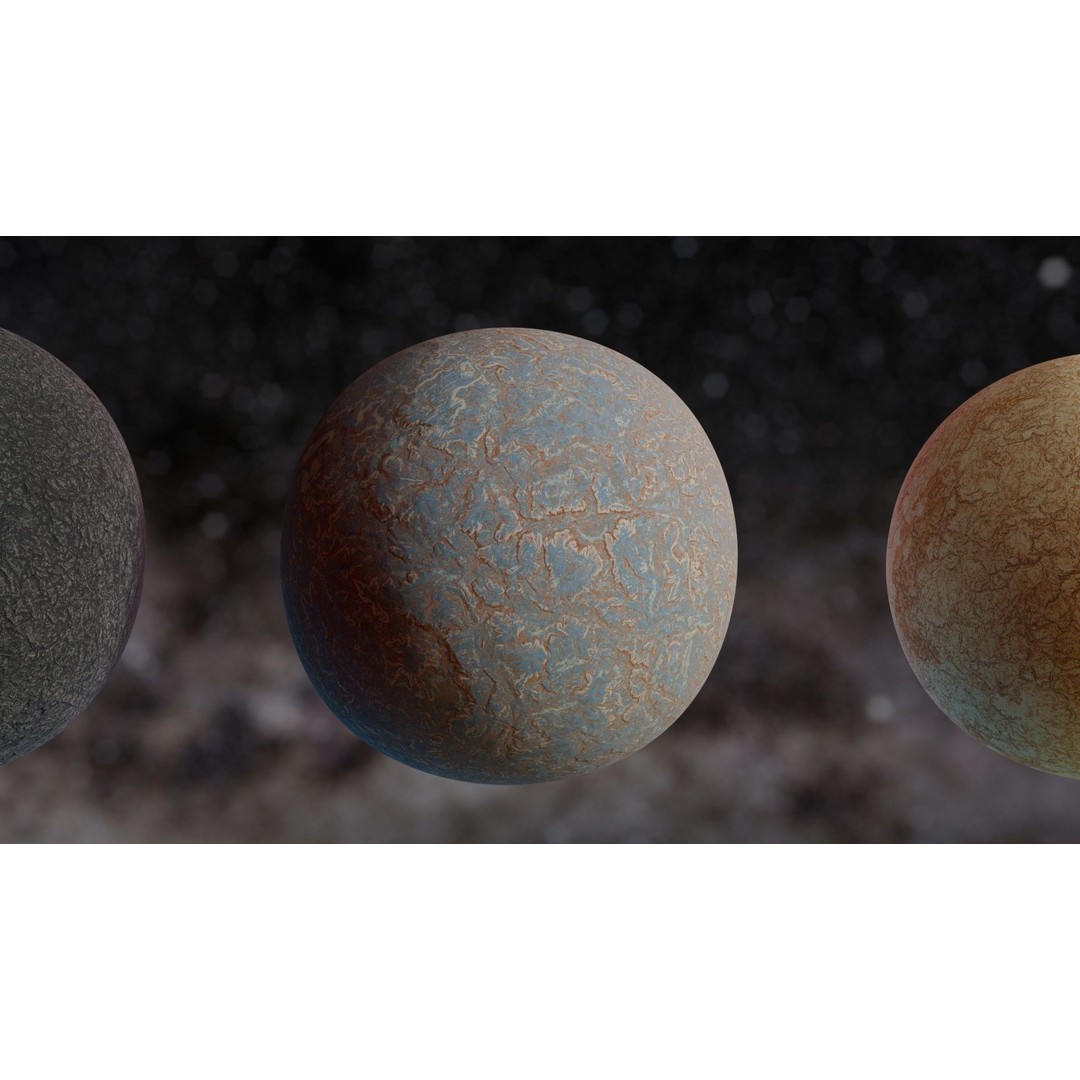 16K Alien Rock Terrain 3D Model – Seamless Height Map Textures, PBR - View 12