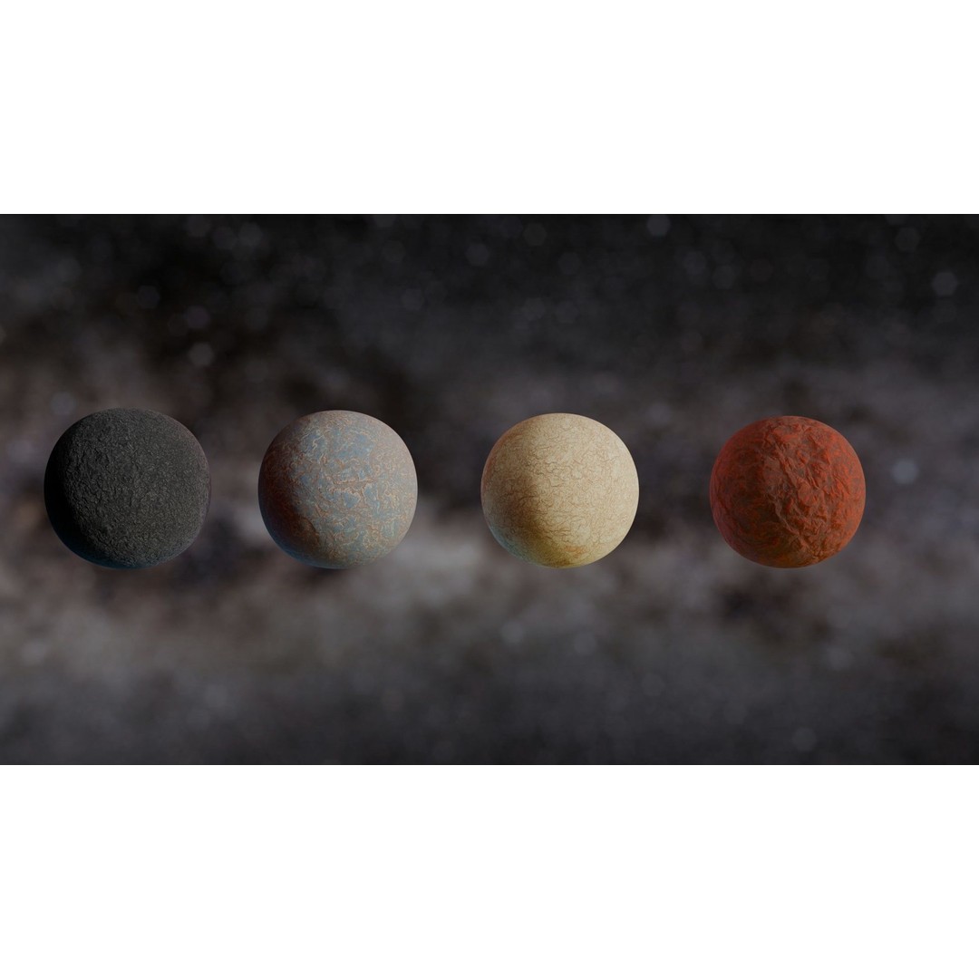 16K Alien Rock Terrain 3D Model – Seamless Height Map Textures, PBR - View 13