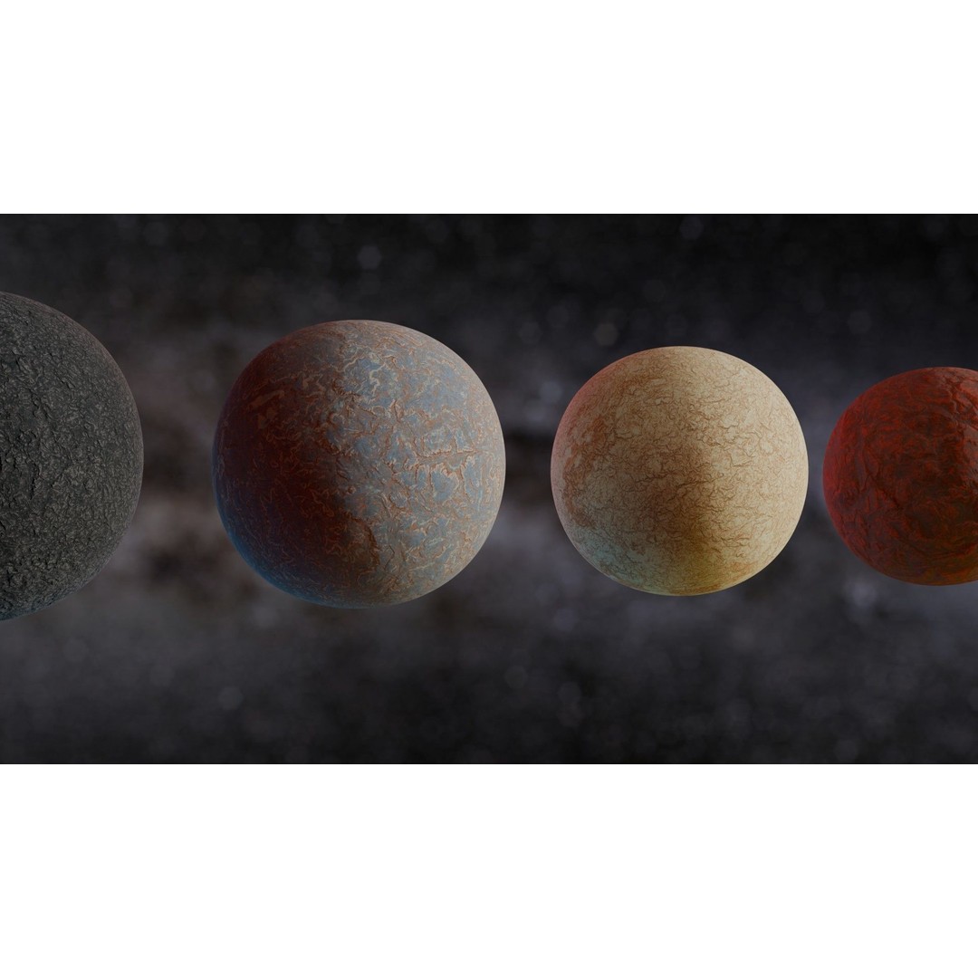 16K Alien Rock Terrain 3D Model – Seamless Height Map Textures, PBR - View 17