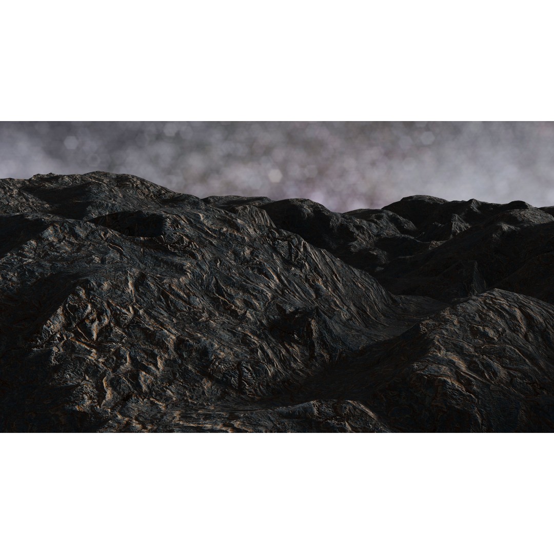 16K Alien Rock Terrain 3D Model – Seamless Height Map Textures, PBR - View 5