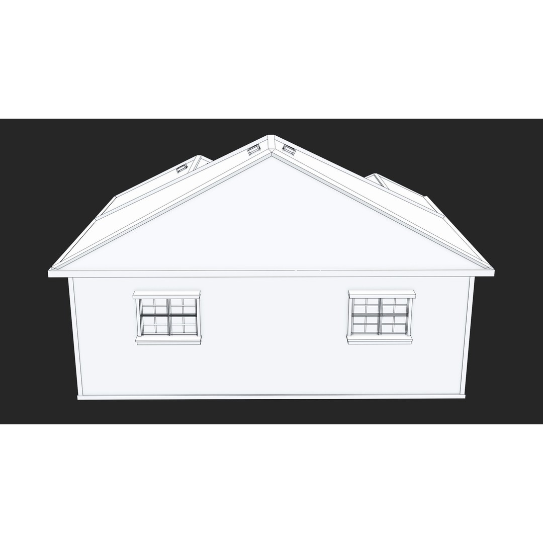 Old Dusty House 3D Model – Low Poly PBR Game Asset, FBX - View 22