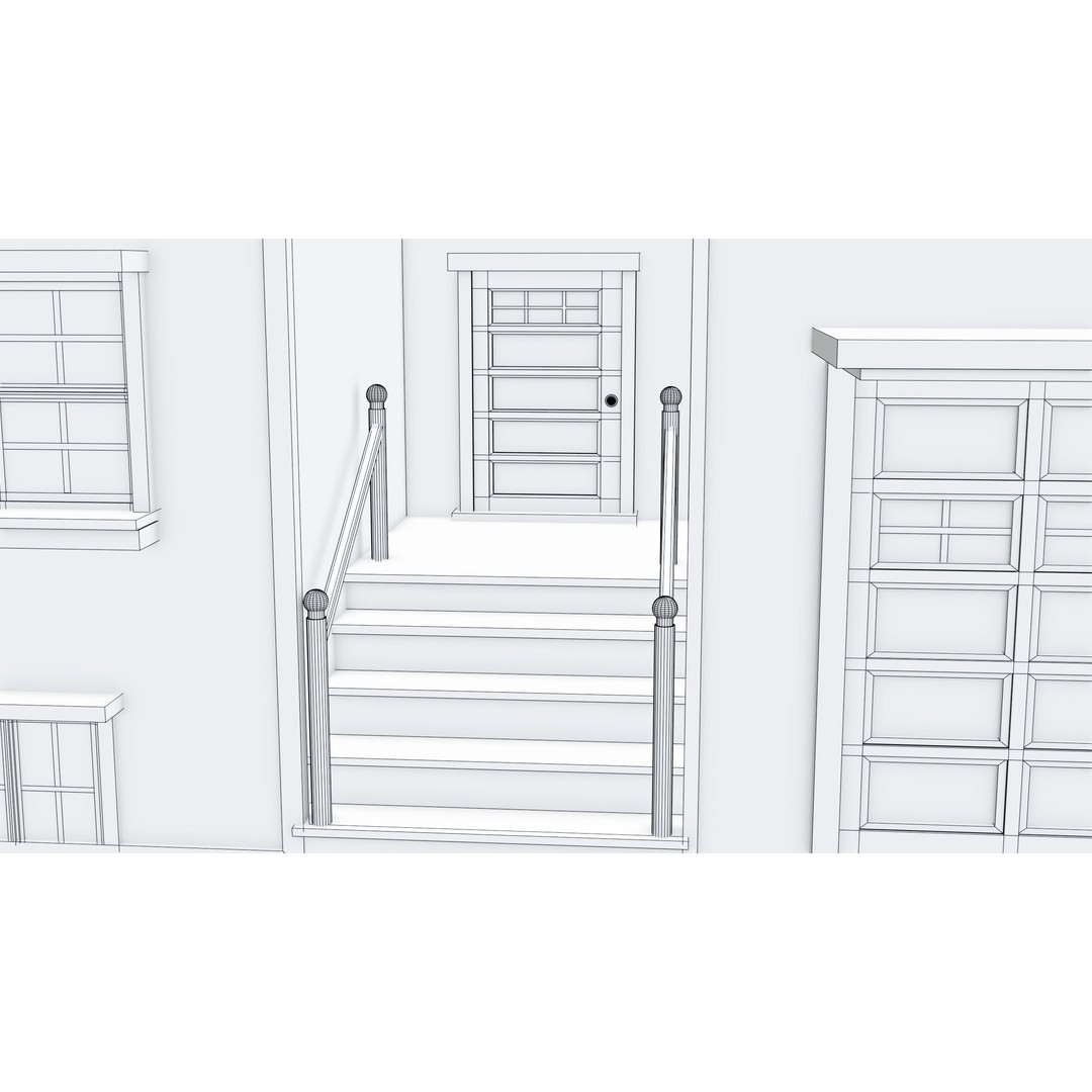 Old Dusty House 3D Model – Low Poly PBR Game Asset, FBX - View 26