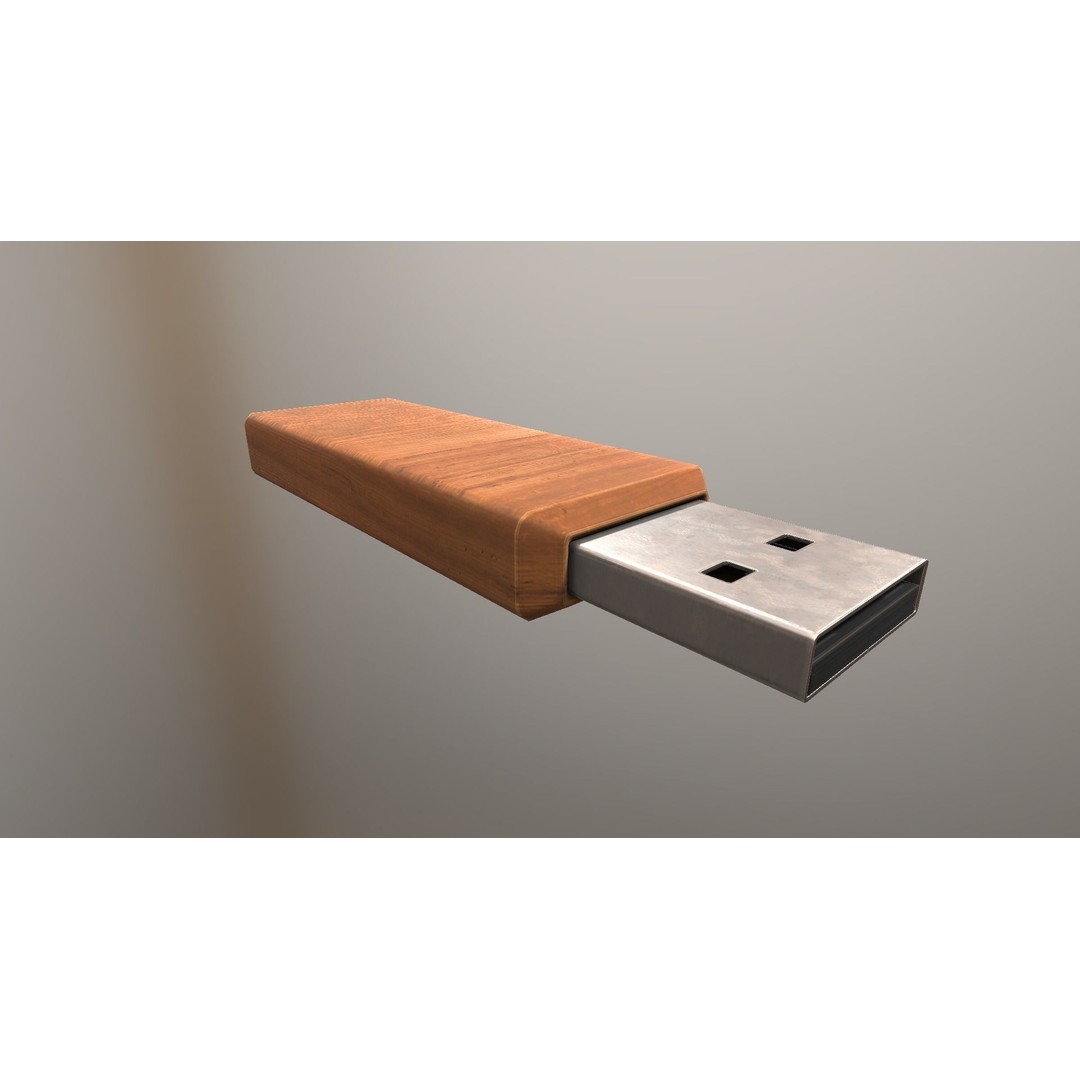 USB Stick Collection 3D Model – Low Poly Game Ready, PBR Textures, FBX - View 106