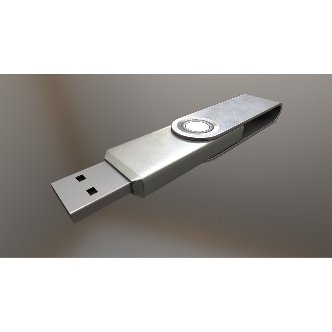 USB Stick Collection 3D Model – Low Poly Game Ready, PBR Textures, FBX - View 107