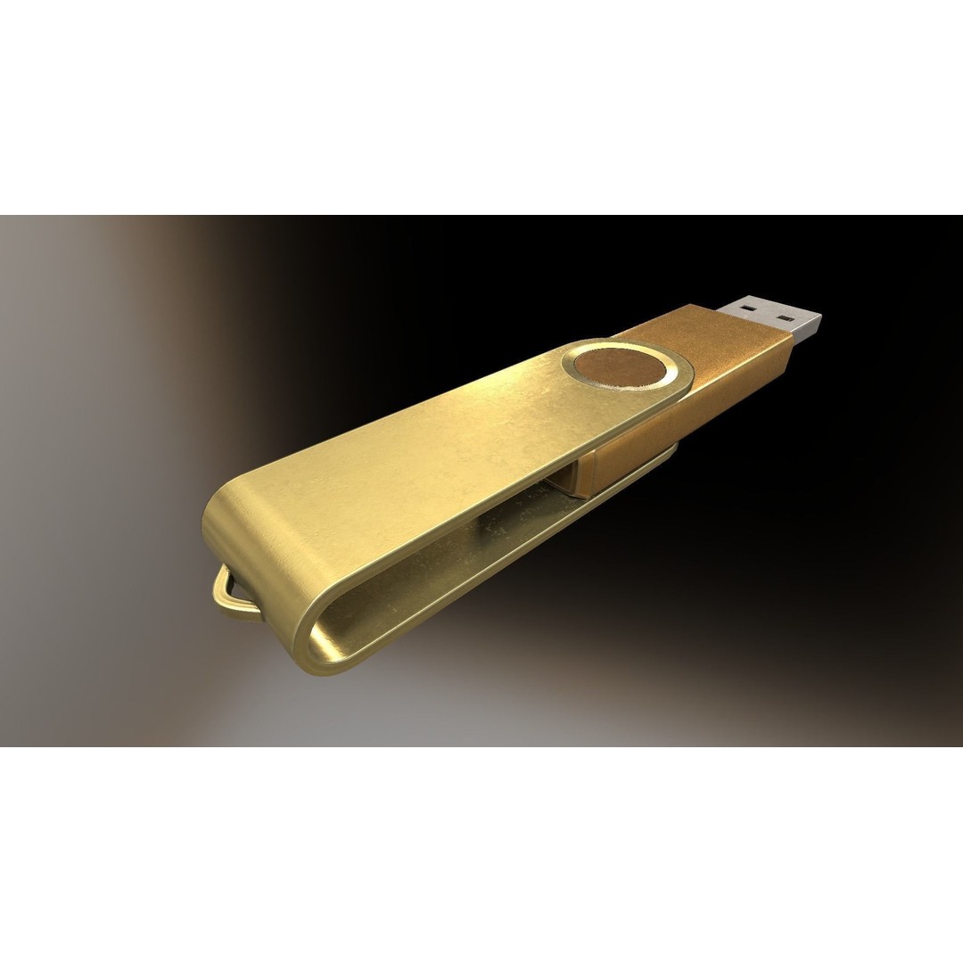 USB Stick Collection 3D Model – Low Poly Game Ready, PBR Textures, FBX - View 118