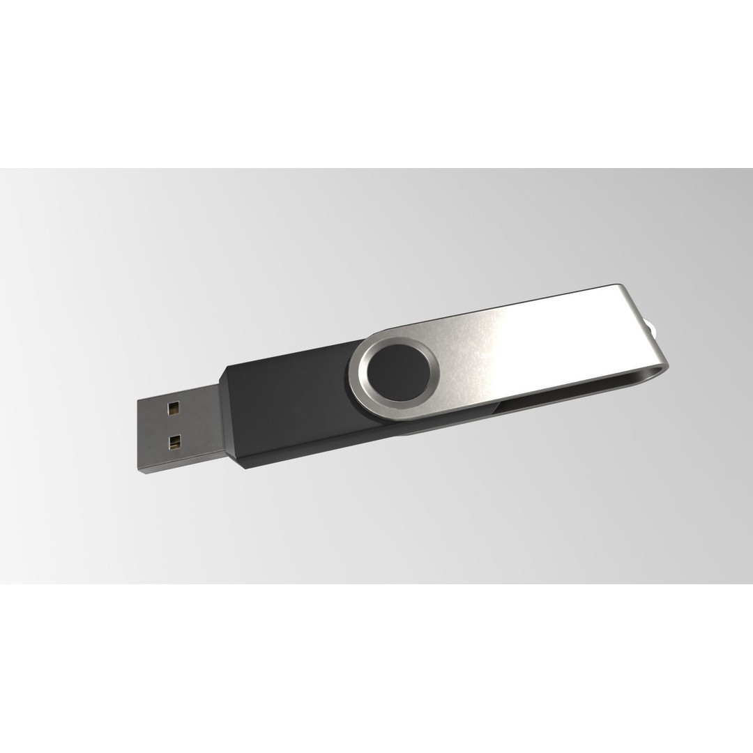USB Stick Collection 3D Model – Low Poly Game Ready, PBR Textures, FBX - View 12