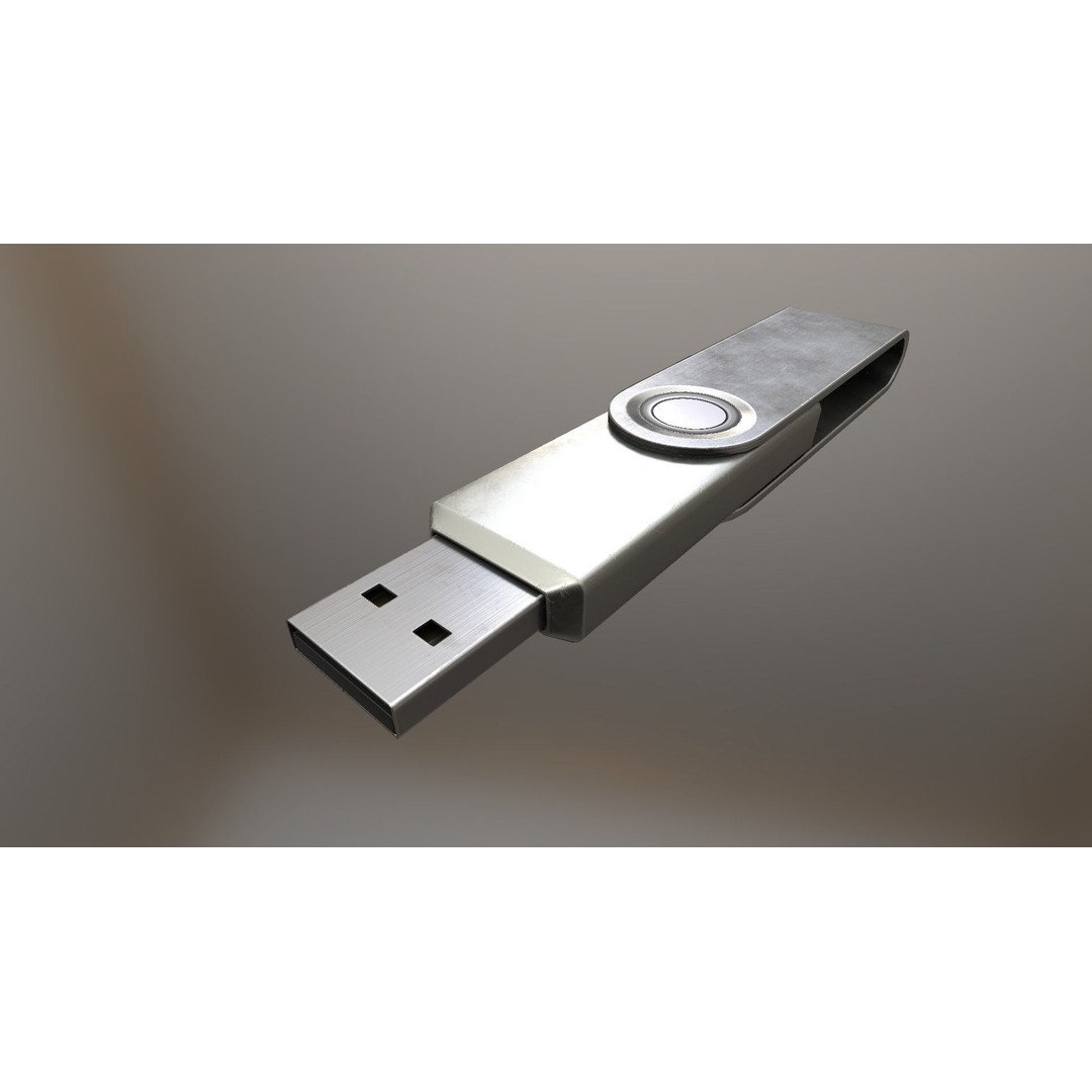 USB Stick Collection 3D Model – Low Poly Game Ready, PBR Textures, FBX - View 129