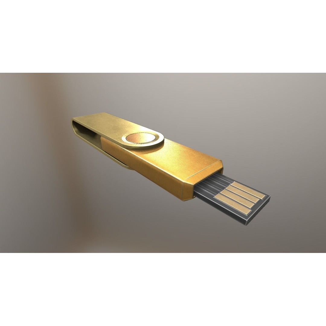 USB Stick Collection 3D Model – Low Poly Game Ready, PBR Textures, FBX - View 136