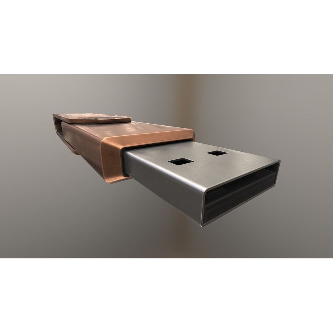 USB Stick Collection 3D Model – Low Poly Game Ready, PBR Textures, FBX - View 140