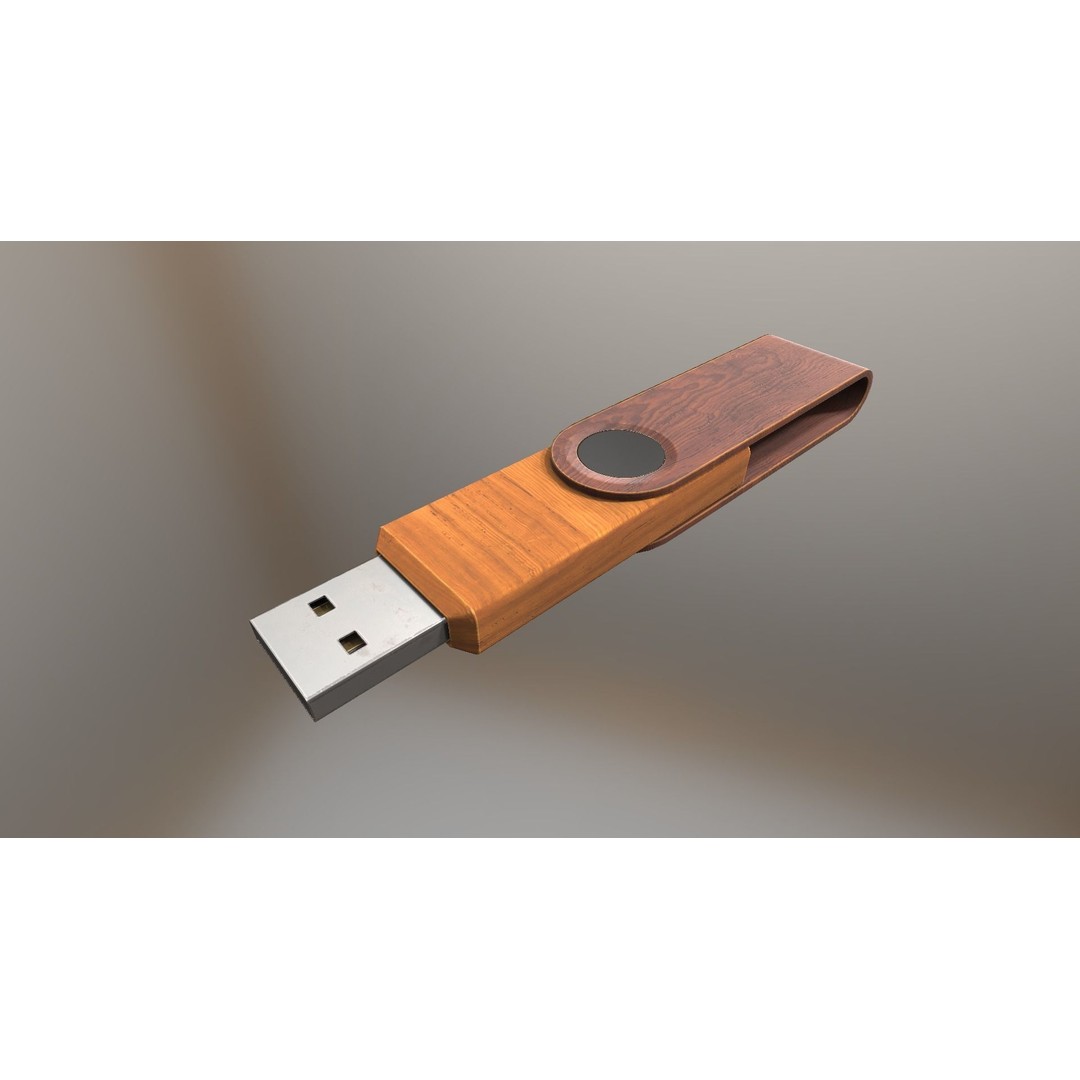 USB Stick Collection 3D Model – Low Poly Game Ready, PBR Textures, FBX - View 18