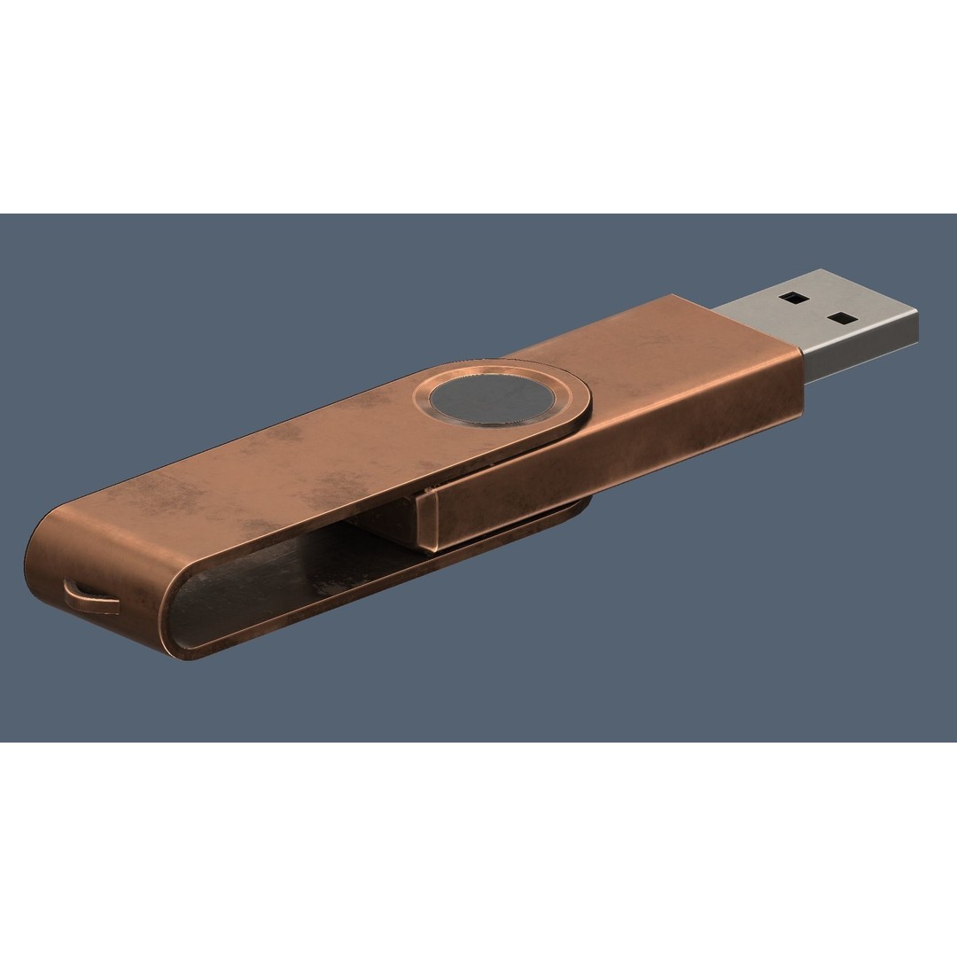 USB Stick Collection 3D Model – Low Poly Game Ready, PBR Textures, FBX - View 19