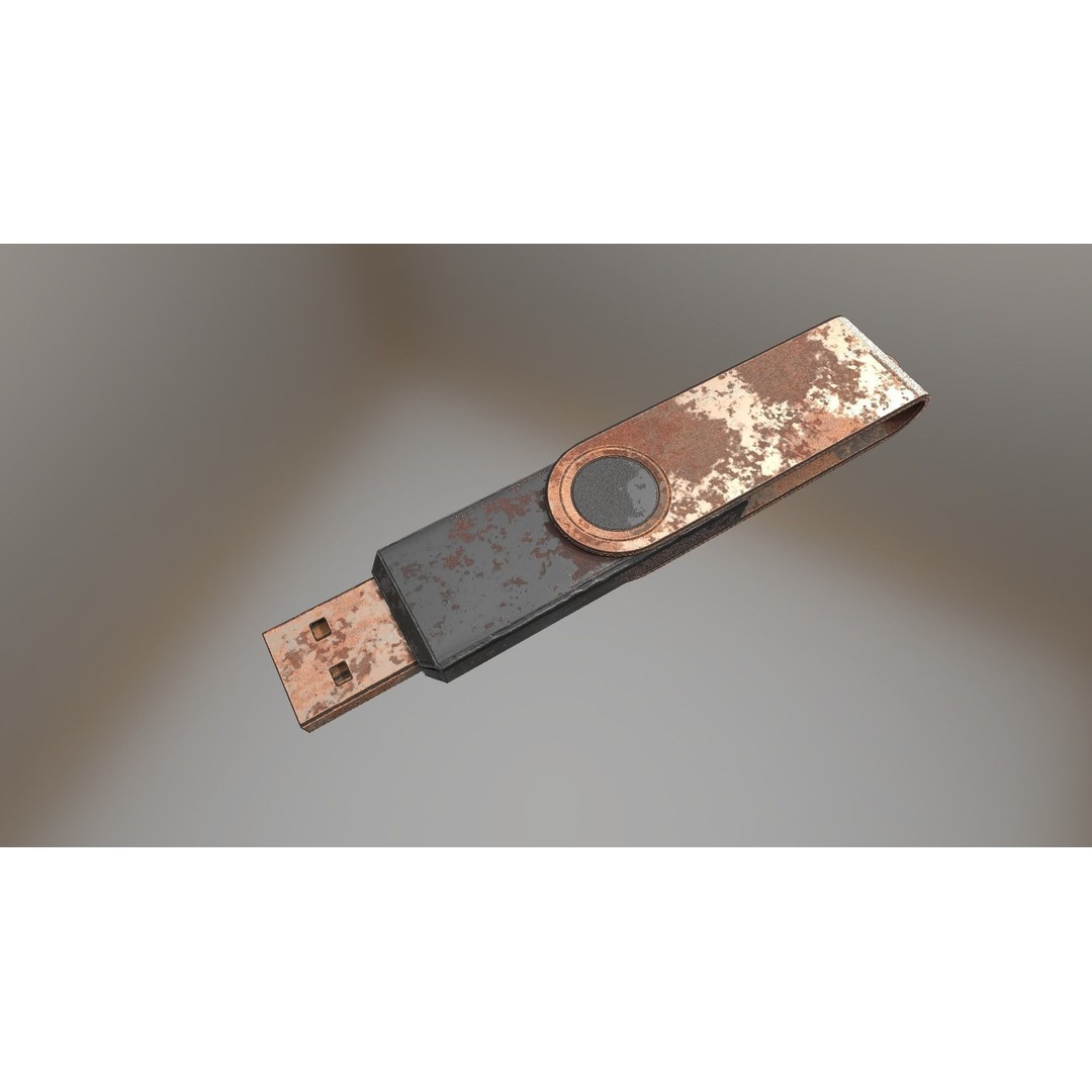 USB Stick Collection 3D Model – Low Poly Game Ready, PBR Textures, FBX - View 23