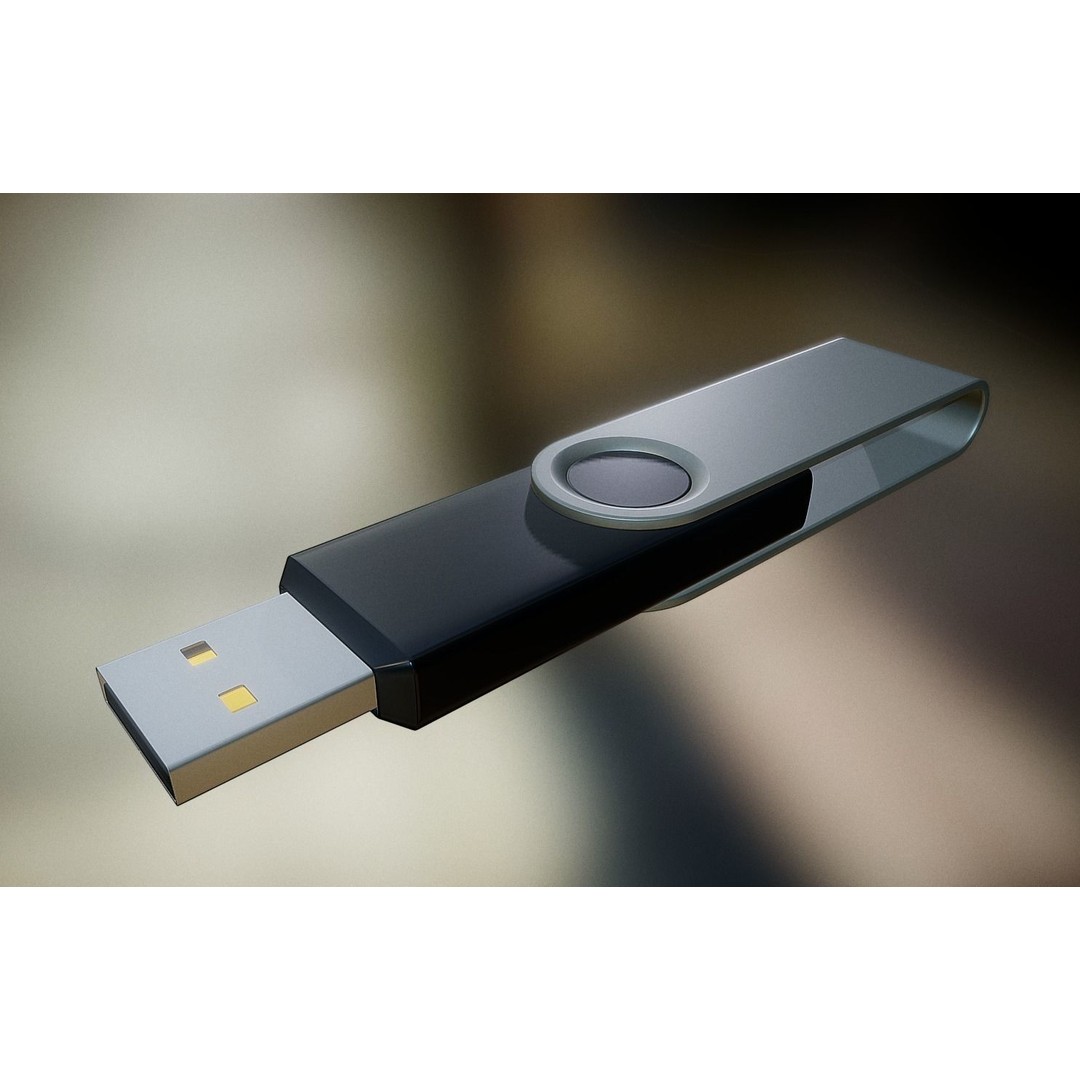 USB Stick Collection 3D Model – Low Poly Game Ready, PBR Textures, FBX - View 24