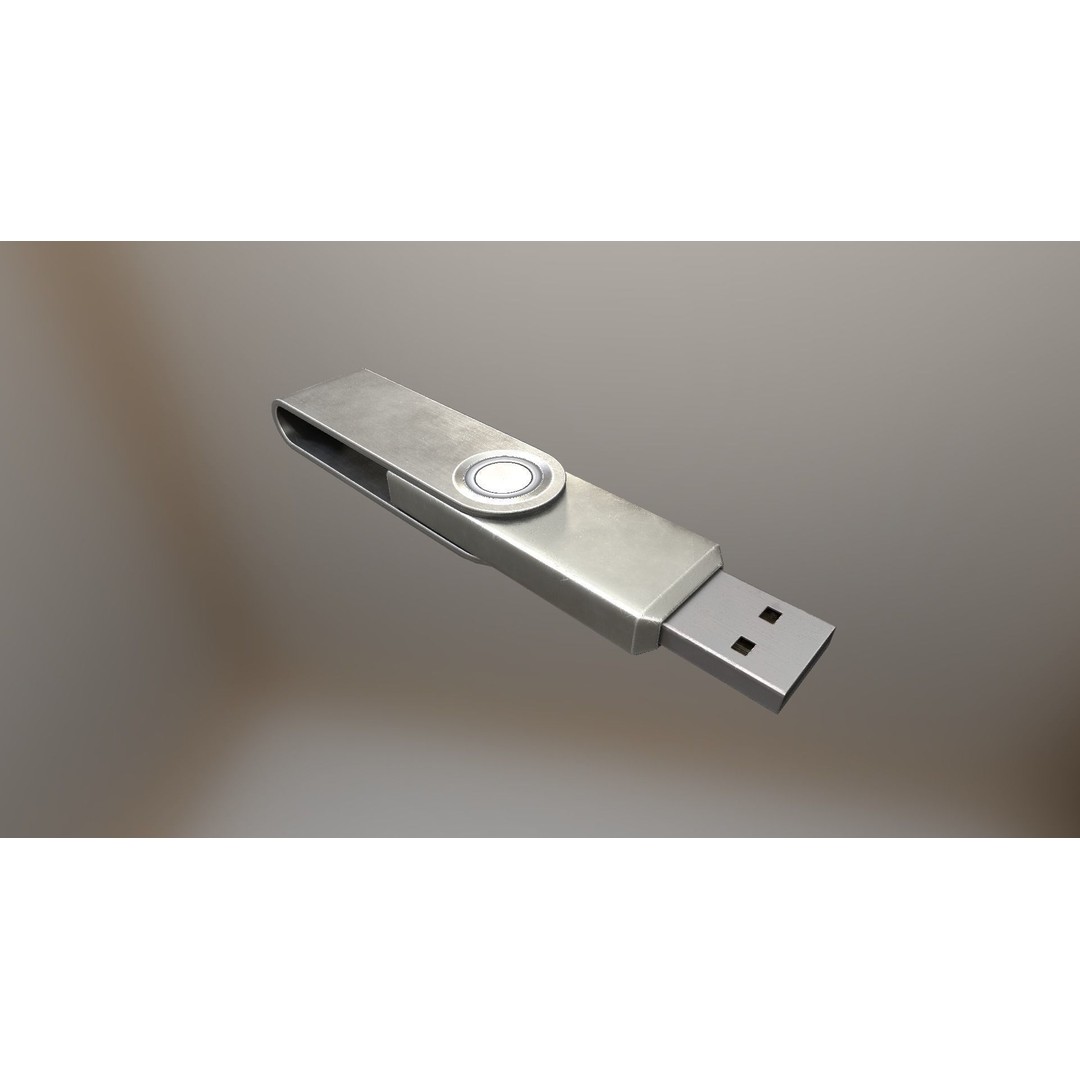 USB Stick Collection 3D Model – Low Poly Game Ready, PBR Textures, FBX - View 25