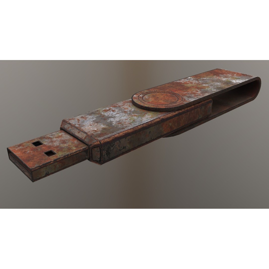USB Stick Collection 3D Model – Low Poly Game Ready, PBR Textures, FBX - View 32