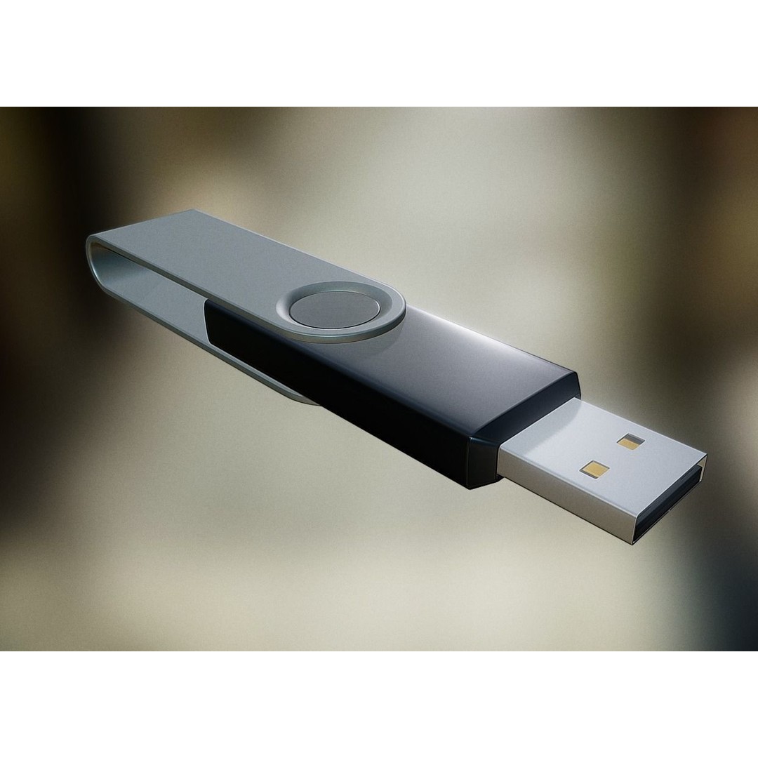 USB Stick Collection 3D Model – Low Poly Game Ready, PBR Textures, FBX - View 33