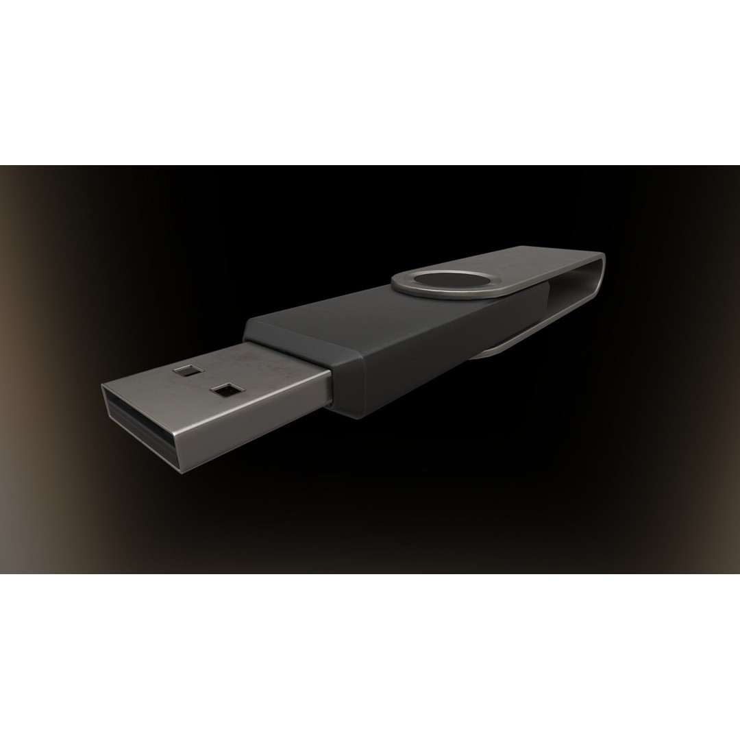 USB Stick Collection 3D Model – Low Poly Game Ready, PBR Textures, FBX - View 35