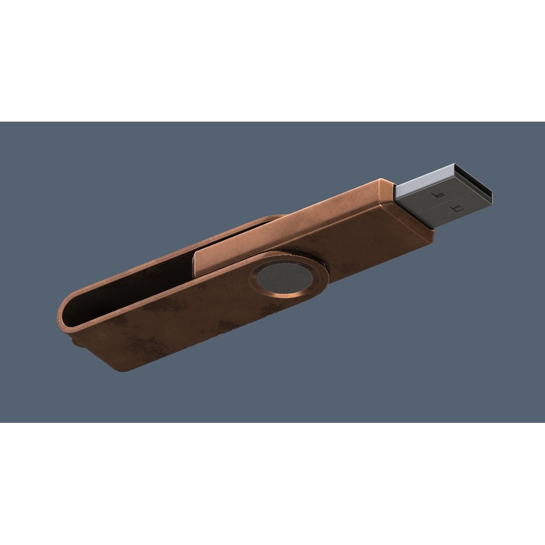 USB Stick Collection 3D Model – Low Poly Game Ready, PBR Textures, FBX - View 41