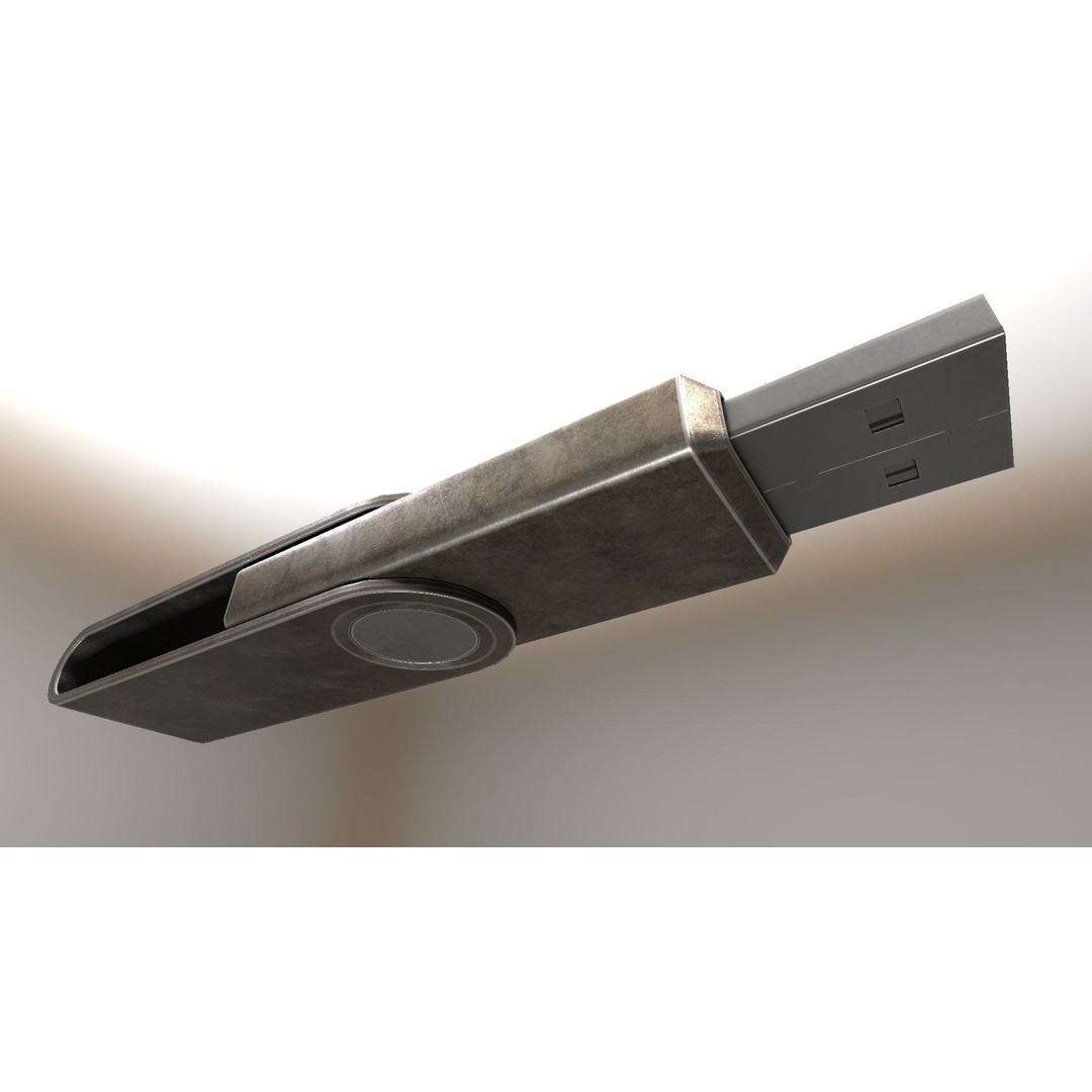 USB Stick Collection 3D Model – Low Poly Game Ready, PBR Textures, FBX - View 45