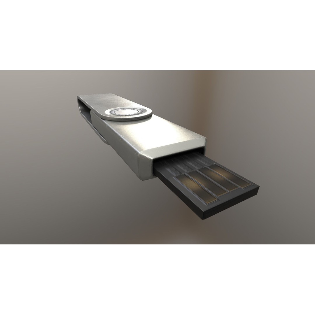USB Stick Collection 3D Model – Low Poly Game Ready, PBR Textures, FBX - View 48