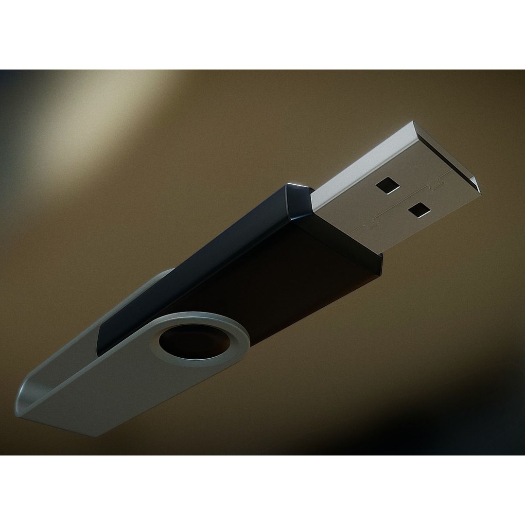 USB Stick Collection 3D Model – Low Poly Game Ready, PBR Textures, FBX - View 54