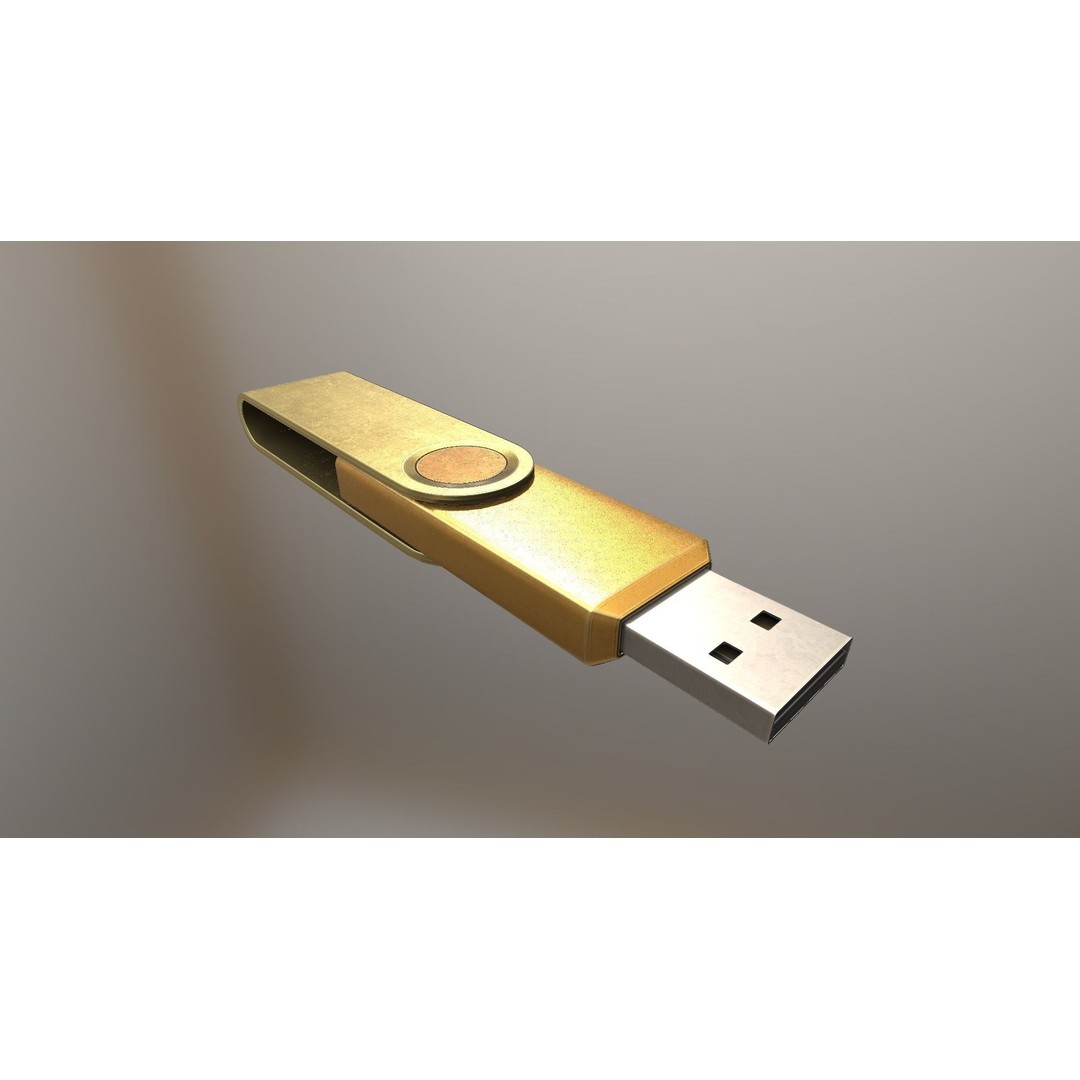 USB Stick Collection 3D Model – Low Poly Game Ready, PBR Textures, FBX - View 59